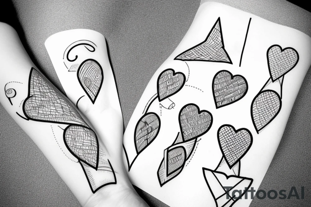 bandage with a heart tattoo idea