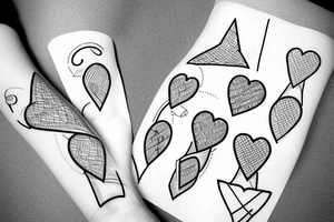 bandage with a heart tattoo idea