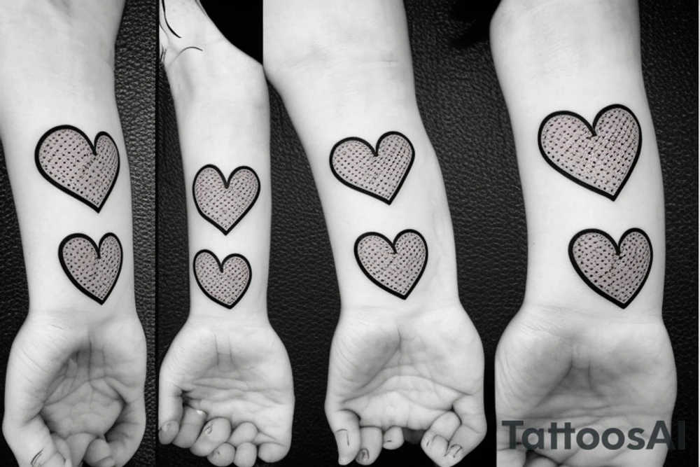bandage with a heart tattoo idea
