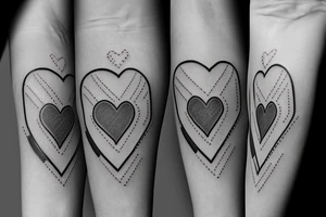 bandage with a heart tattoo idea