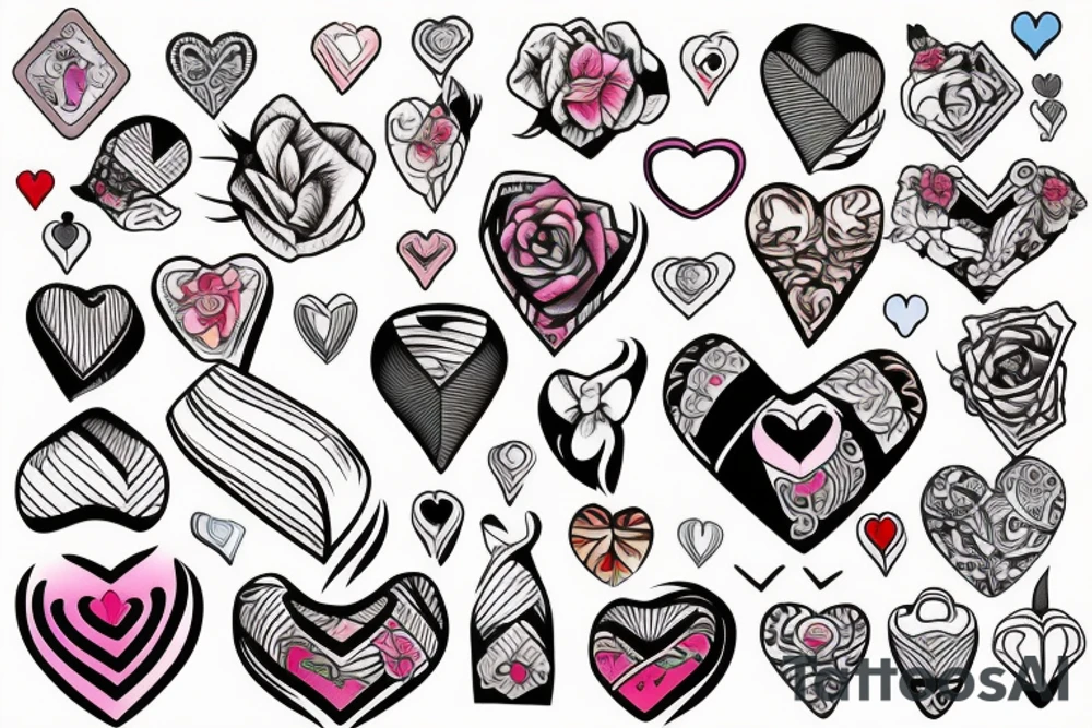 bandage with a heart tattoo idea