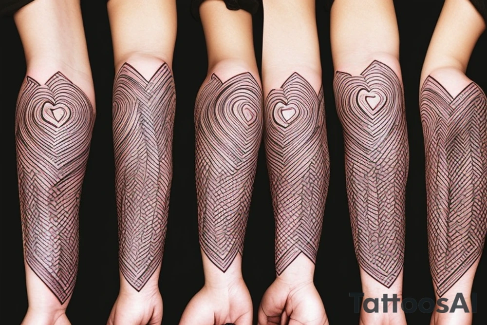 bandage with a heart tattoo idea