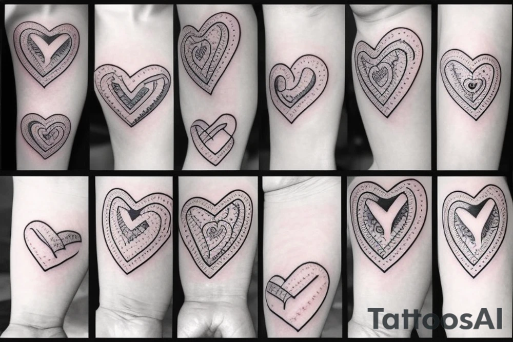 bandage with a heart tattoo idea