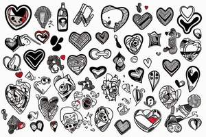 bandage with a heart and adoctor tattoo idea