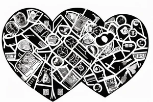 bandage with a heart and a doctor who repair the heart tattoo idea