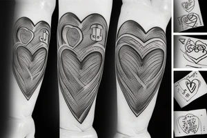 bandage with a heart and a doctor who repair the heart tattoo idea