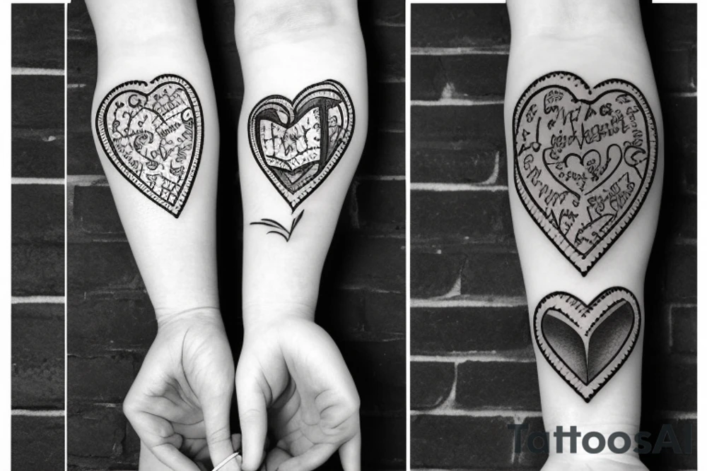 bandage with a heart and a doctor who repair the heart tattoo idea