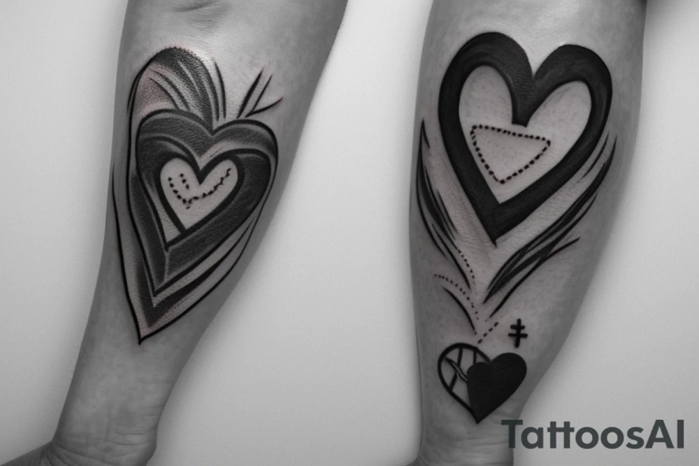 bandage with a heart and a doctor who repair the heart tattoo idea