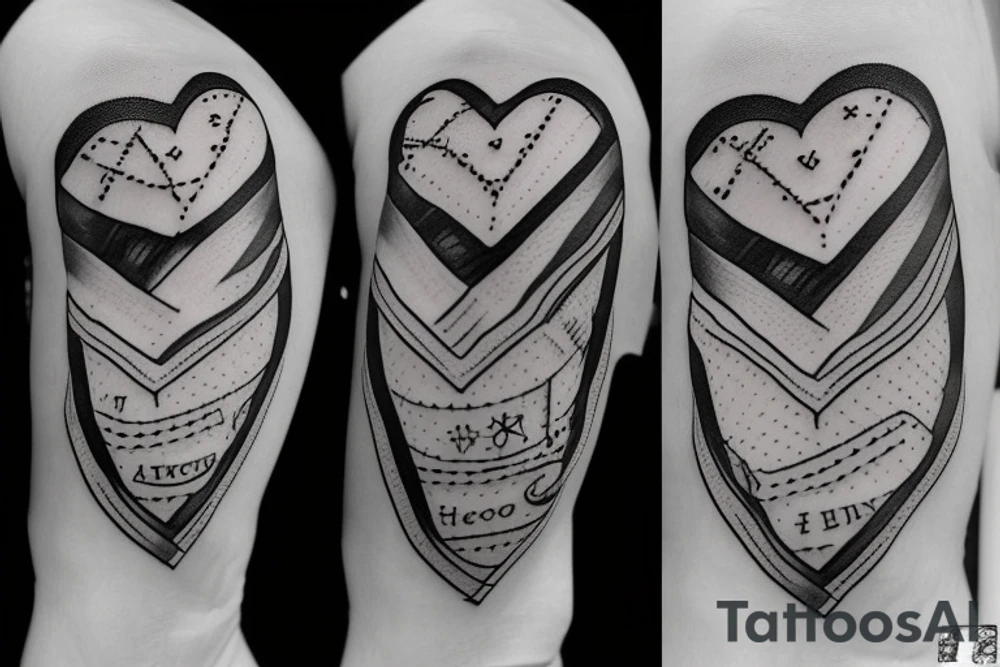 bandage with a heart and a doctor who repair the heart tattoo idea