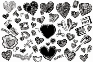 Broken heart with a doctor who repair it tattoo idea