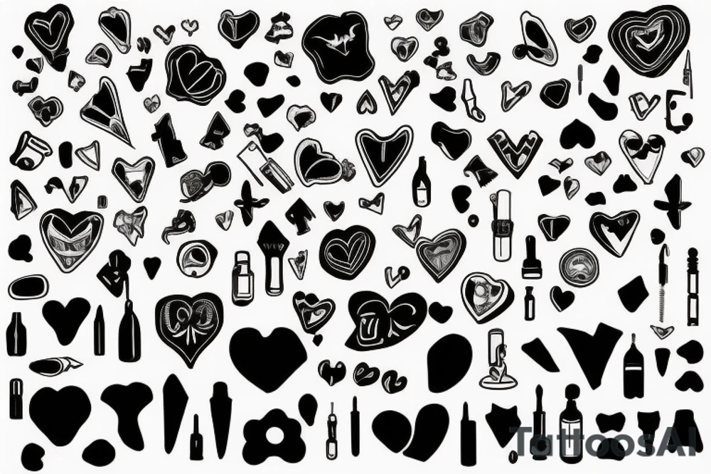 Broken heart with a doctor who repair it tattoo idea
