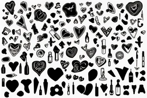 Broken heart with a doctor who repair it tattoo idea