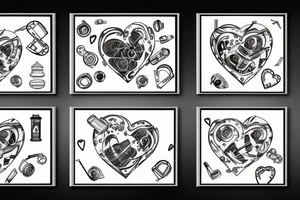 Broken heart with a doctor who repair it tattoo idea