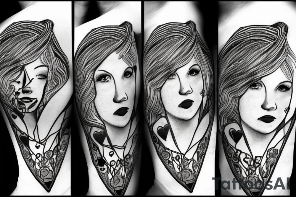 Broken heart with a doctor who repair it tattoo idea