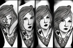 Broken heart with a doctor who repair it tattoo idea