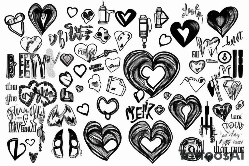 Broken heart with a doctor who repair it tattoo idea