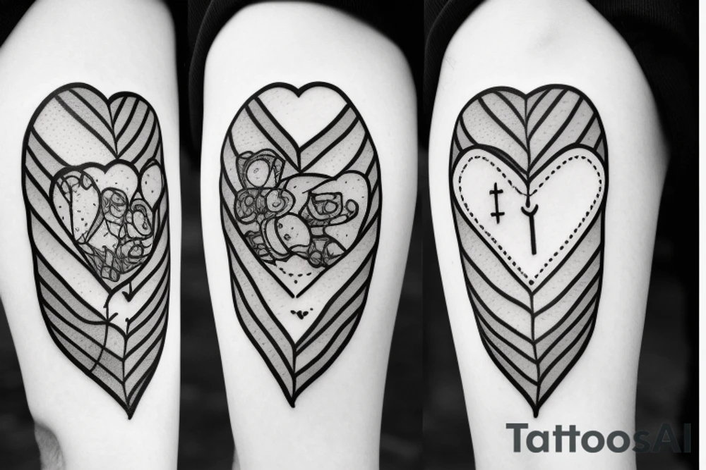 Broken heart with a doctor who repair it tattoo idea