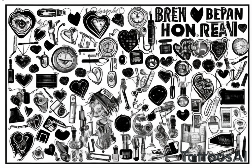 Broken heart with a doctor who repair it tattoo idea