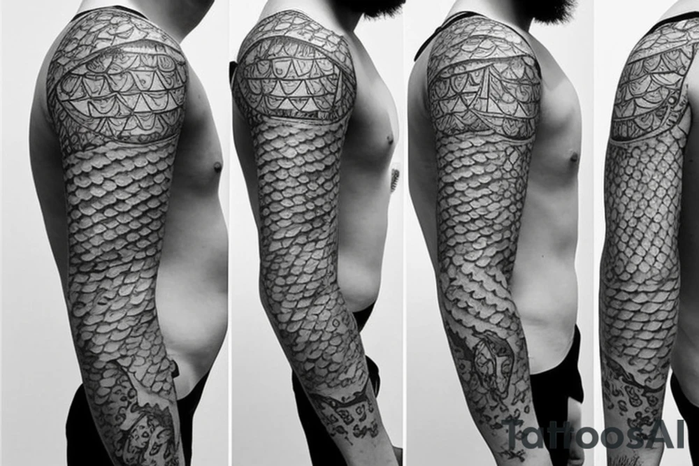 fish wearing with underwear tattoo idea