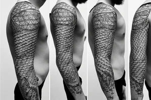 fish wearing with underwear tattoo idea