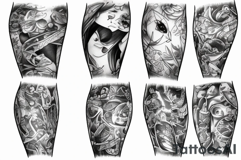 Fish with a slip underwear tattoo idea