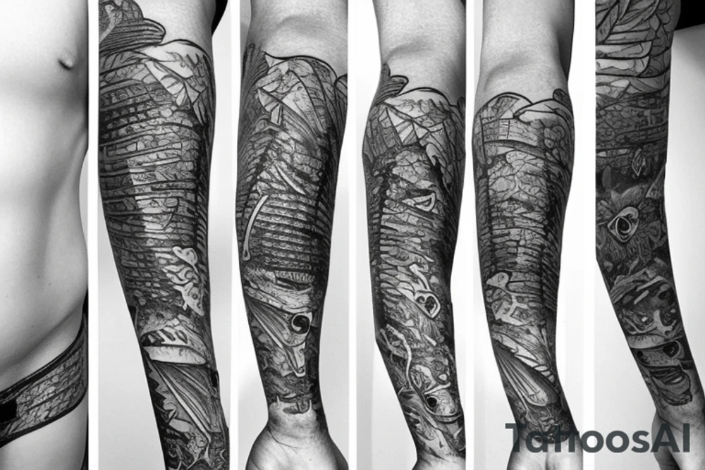Fish with a slip underwear tattoo idea