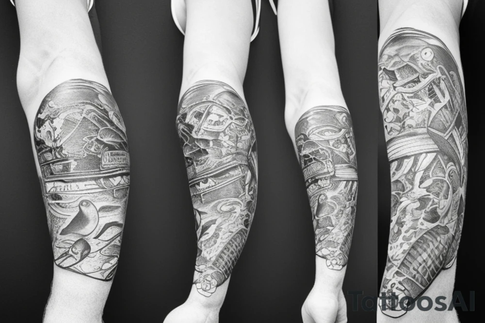 Fish with a slip underwear tattoo idea