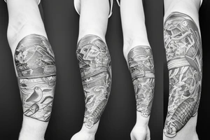 Fish with a slip underwear tattoo idea