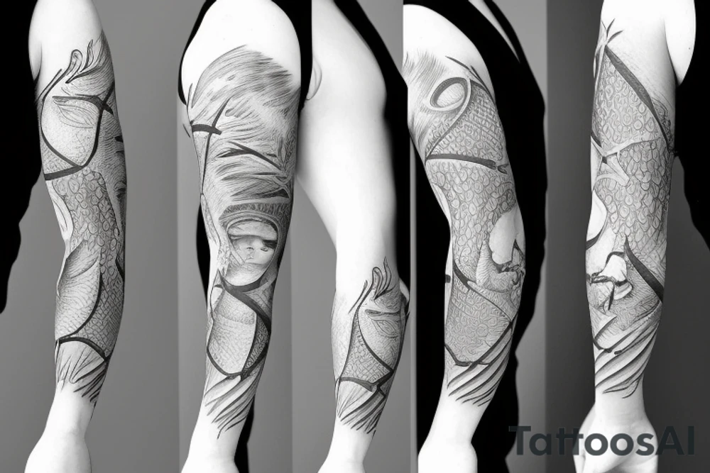 Fish with a slip underwear tattoo idea