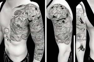 Fish with a slip underwear tattoo idea