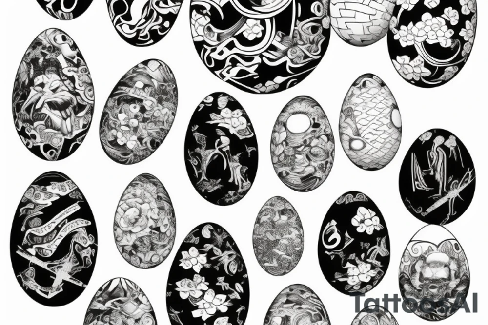 Egg on a toast tattoo idea