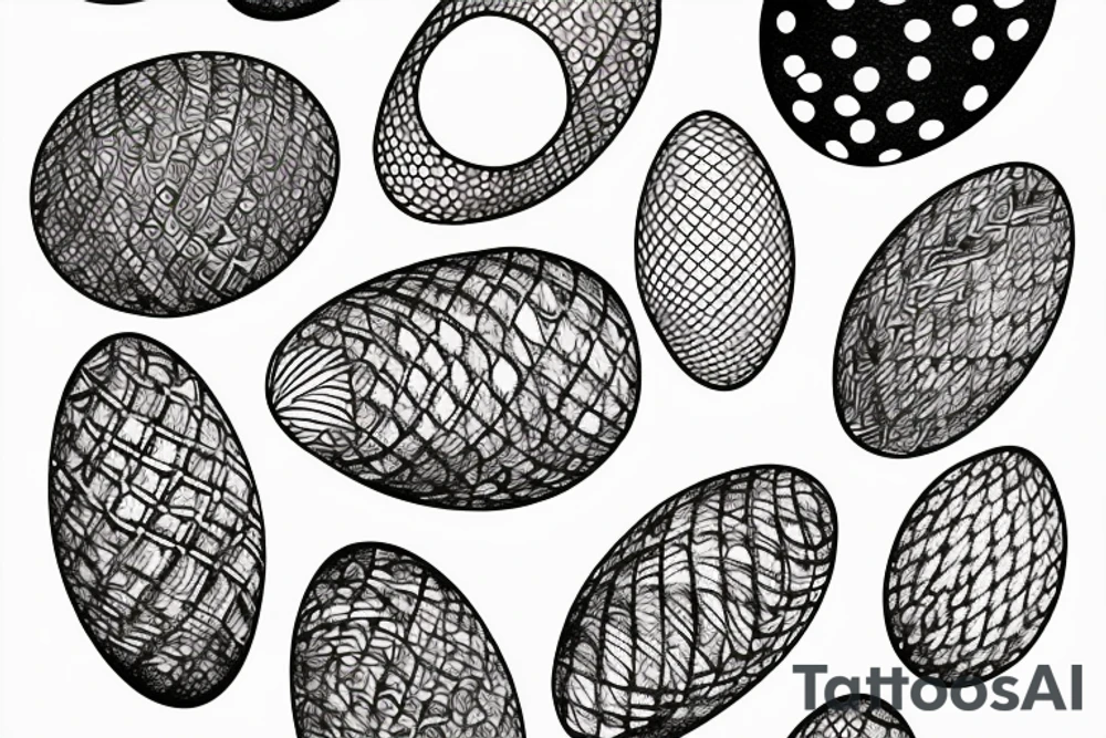 Egg on a toast tattoo idea