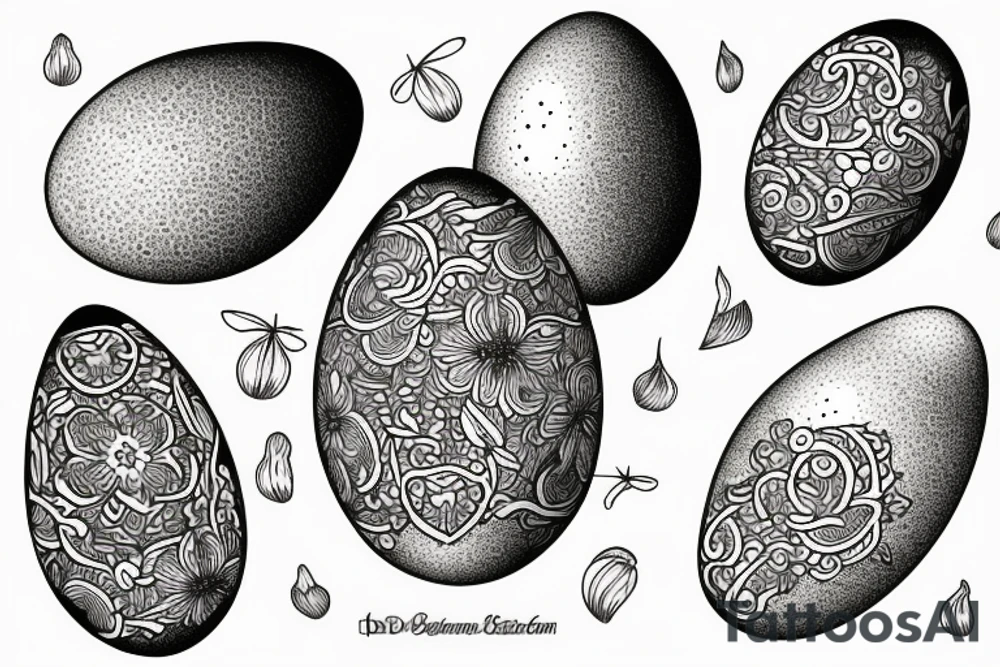 Egg on a toast tattoo idea