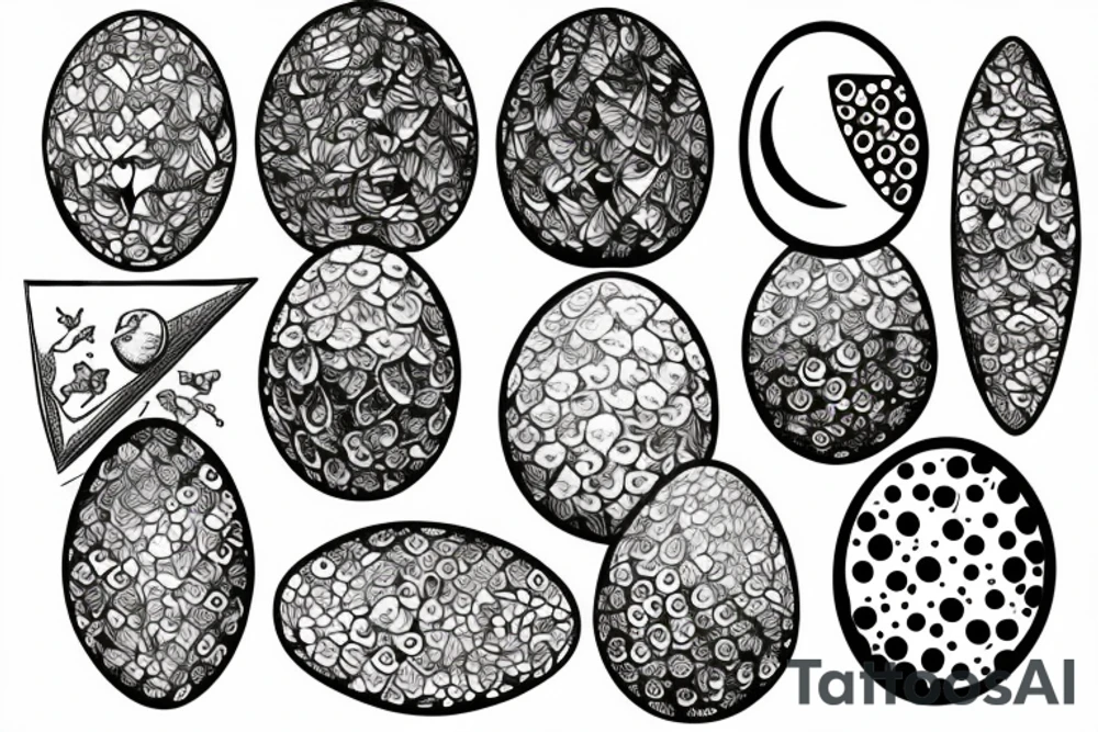 Egg on a toast tattoo idea