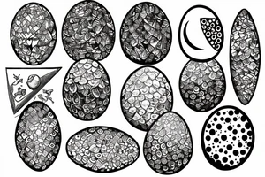 Egg on a toast tattoo idea