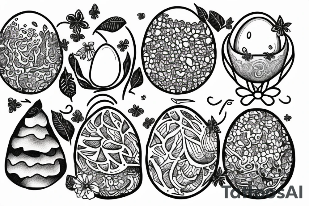 Egg on a toast tattoo idea