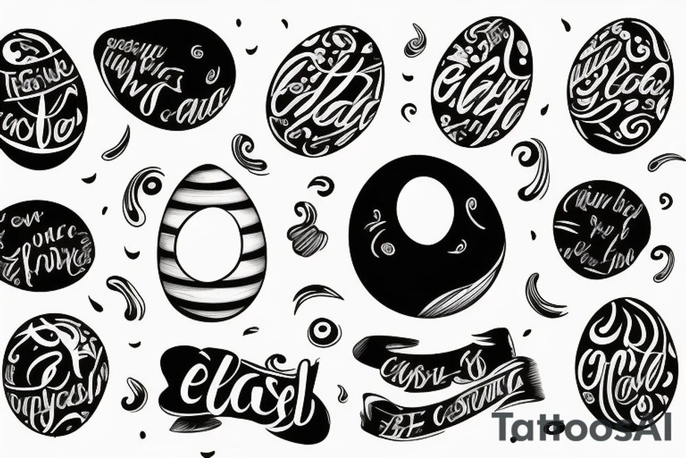 Egg on a toast tattoo idea