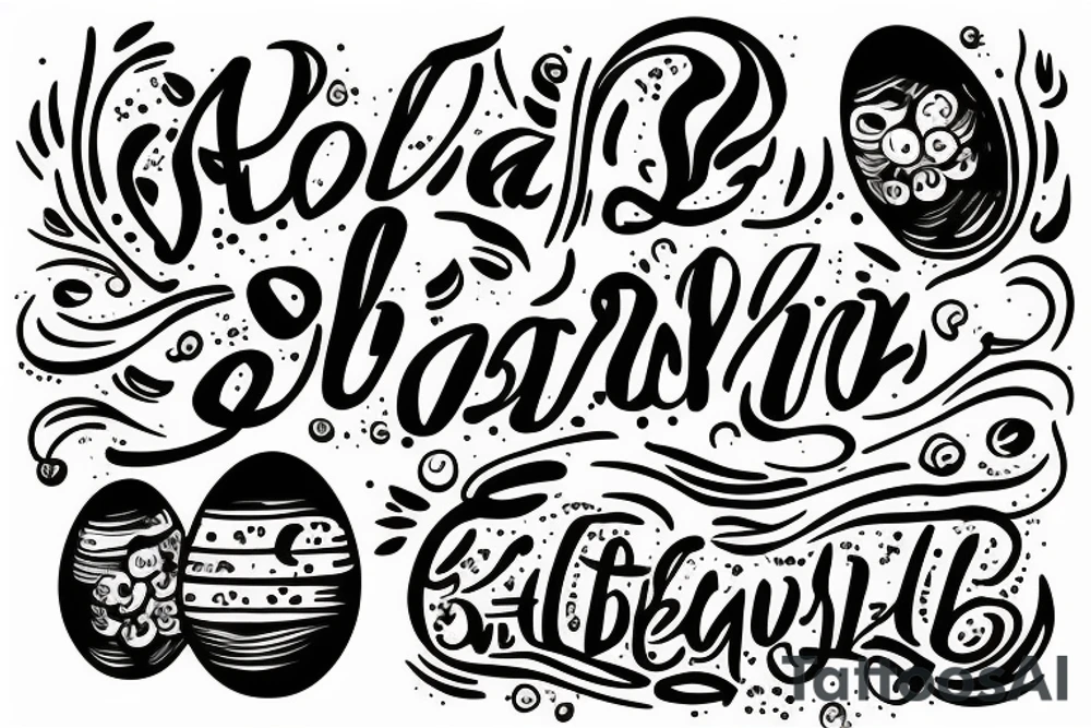 Egg on a toast tattoo idea