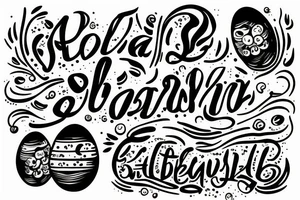 Egg on a toast tattoo idea