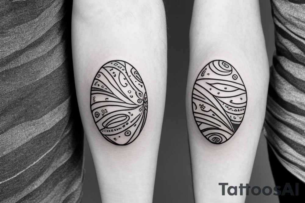 Egg on a toast tattoo idea