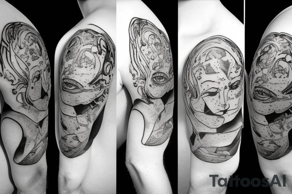 Egg on a toast tattoo idea