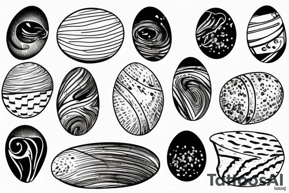Egg on a toast tattoo idea
