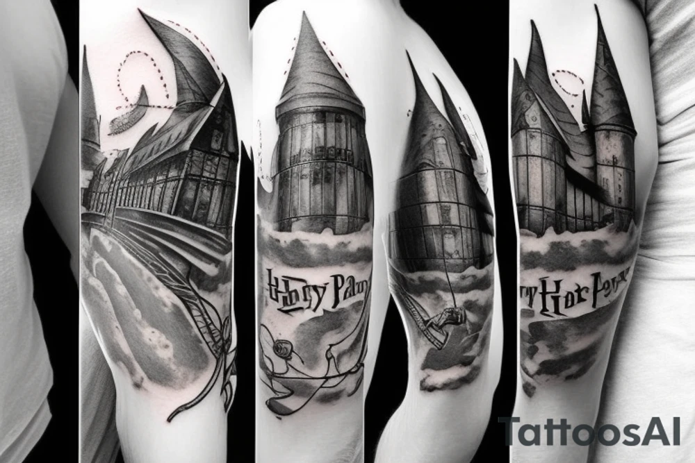 harry potter theme tattoo idea