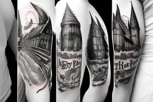 harry potter theme tattoo idea
