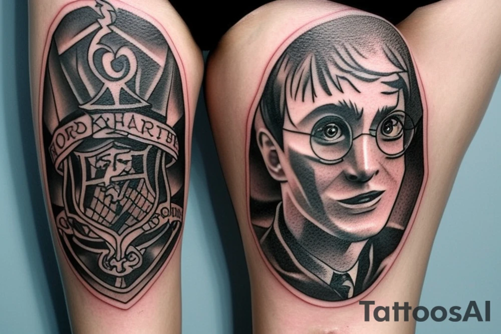 harry potter theme tattoo idea
