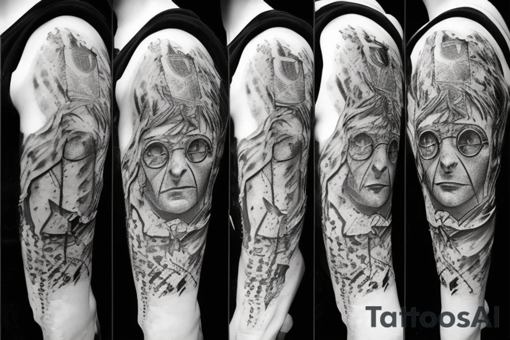 harry potter theme tattoo idea