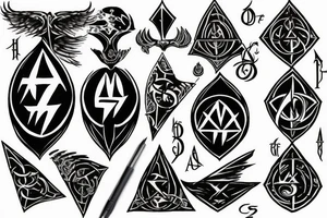 deathly hallows tattoo idea