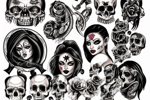 Scene of hell tattoo idea