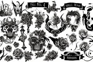 Scene of hell tattoo idea