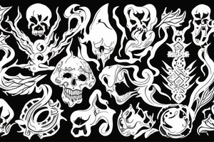 Scene of hell tattoo idea